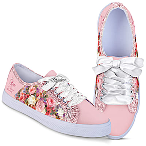 Breast Cancer Awareness Ever-Sparkle Women's Shoes Size 8