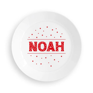 Christmas Stars Kids Plate