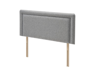 British Bed Company Spartacus 5' King Size Chrome Wool Fabric Headboard
