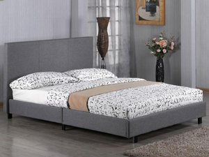 Heartlands Furniture Fusion Grey Fabric 3' Single Fabric Bed