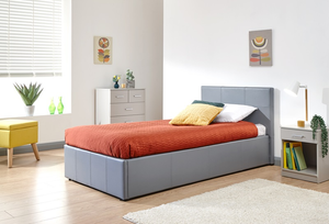 GFW Side Lift 3' Single GFW Grey Ottoman Bed