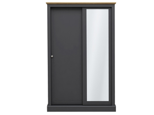 LPD Furniture Devon 2 Door Sliding Oak Wardrobe