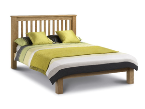 Julian Bowen Amsterdam Oak Low Foot End Bed 6' Super King Wooden Bed