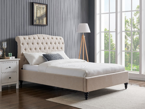 Limelight Rosa 5' King Size Black Fabric Bed