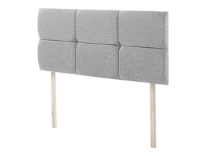 British Bed Company Chloe 6' Super King Ascot Grey Fabric Headboard