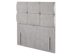 British Bed Company Grace 4' 6" Double Ascot Grey Fabric Headboard