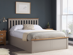 Birlea Phoenix Ottoman Pearl Grey 4' 6" Double Ottoman Bed