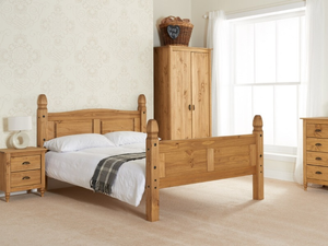 Birlea Corona High Foot End 5' King Size Wooden Bed