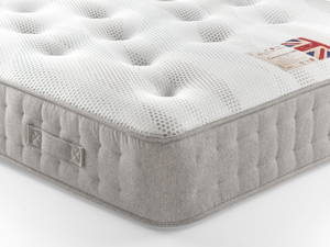 British Bed Company Cotton Pocket 1200 Chenille 5' 3" European King Mattress