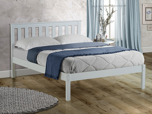 Birlea Denver Low Foot End White 3' Single Wooden Bed