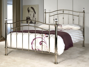 Limelight Callisto 5' King Size Black Chrome Metal Bed