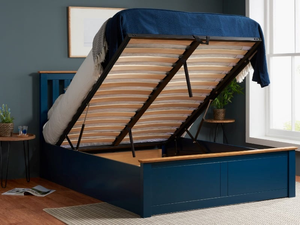 Birlea Phoenix Navy Blue 4' 6" Double Ottoman Bed