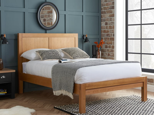 Birlea Bellevue 4' 6" Double Oak Wooden Bed