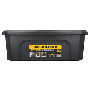 TOUGH MASTER Storage Box Heavy Duty Stackable Plastic Box Chest Organiser for Tools, Toys, Camping Gear - 30 Litres Box Size 58x38x20cm