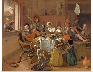 The Merry Family, by Jan Steen, 1668