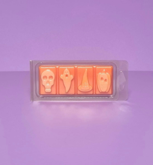 HALLOWEEN 4 Section Snap Bar Style Clamshell - (PUMPKIN)