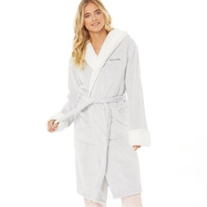 Bench Womens Rihannon Supersoft Long Robe Grey Marl