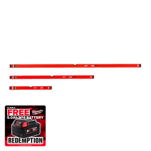 Milwaukee 4932459379 REDSTICK Slim Box Level Set 600mm, 1200mm & 1800mm (3 Pack)