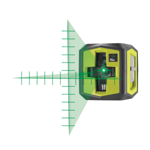 Cross Line Green Laser with Guide Marks