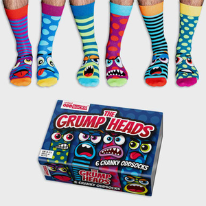 United Oddsocks The Grump Heads Socks