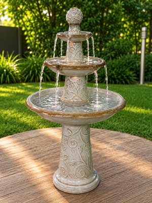 Las Góndolas Glazed Ceramic Fountain New November 2021