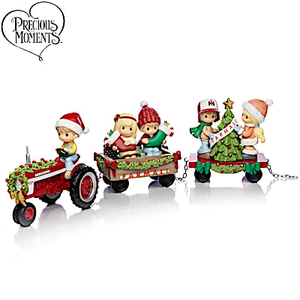 Precious Moments Merry Christmas Hayride Figurine Collection