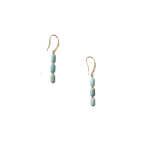 Boucles d'oreilles pendantes Antiques avec pierres