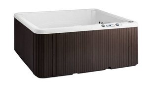 Lifesmart LS350 Plus 5-Person 28-Jet Plug and Play Spa - Arctic White/Espresso, Quick Ship (fastest)