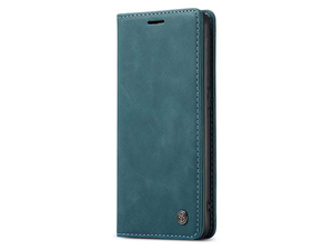 CaseMe Slim Synthetic Leather Wallet Case with Stand for OPPO A94 5G - Teal