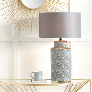 Kiri Circle Pattern Ceramic Table Lamp Base