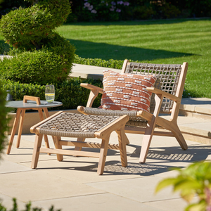 Rafti Outdoor Chair & Hocker Set