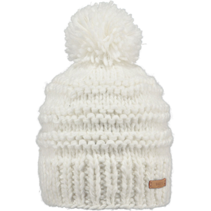 Barts Womens Jasmin Classic Hand Knit Knitted Bobble Hat - One Size / White