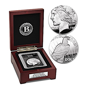 Peace Dollar Planchet Error 99.9% Silver Tribute Coin