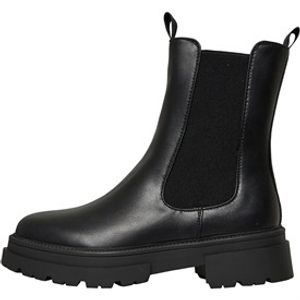Truffle Collection Womens Chunky Heel Chelsea Boots Black