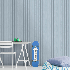 Holden Decor Wood Slat Blue Wallpaper - 13302