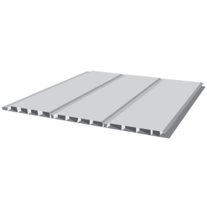 White PVC  Soffit 3 Plank Board 300mm x 5m