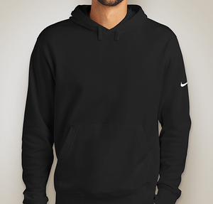 Nike Club Fleece Sleeve Swoosh Pullover Hoodie - Black