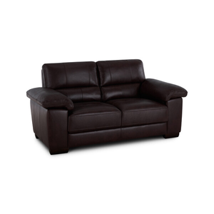 Turin 2 Seater Sofa in Two Tone Brown Leather