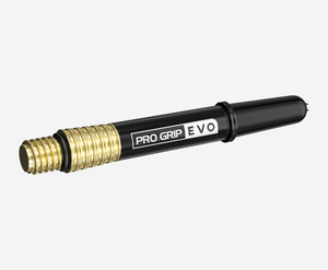 Target Darts Pro Grip Evo Aluminium Silver Intermediate Length Dart Shafts Multipack (Pack of 3)