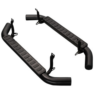 Defender 90 Fire & Ice Side Steps - Black (pair)