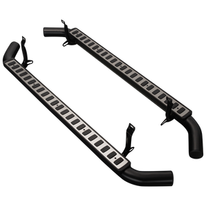 Defender 110 Fire & Ice Side Steps - Silver (pair) - 5 Door