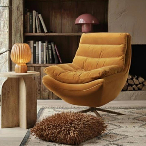 Olivia Velvet Swivel Chair