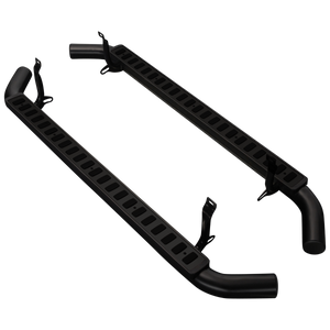 Defender 110 Fire & Ice Side Steps - Black (pair) - 5 Door