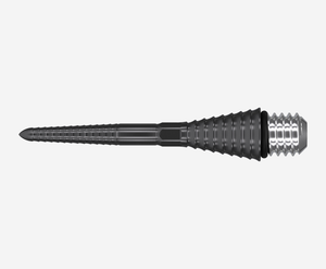 Target Darts Titanium Swiss Point Conversion Grooved Black 30mm Dart Points Set (Pack of 3)