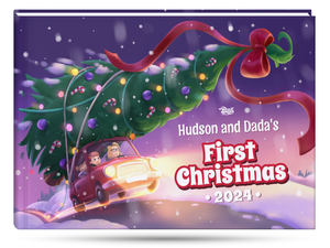 Baby's First Christmas with Daddy