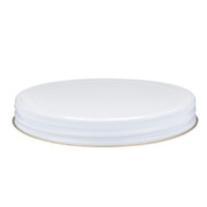 110-400 White Metal Cap (Sample) (Plastisol Liner) - X110-400PS-SAM