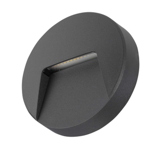 Golf 3W LED Resin Wall and Step Round Light Graphite 4000K
