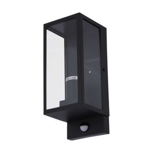 Dallas ES Wall Light Black with PIR