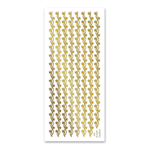 Star Borders Small Gold Self Adhesive Stickers