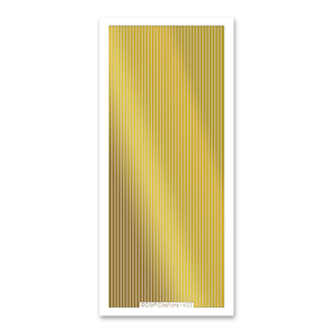 2mm Wide Straight Lines Gold Self Adhesive Stickers